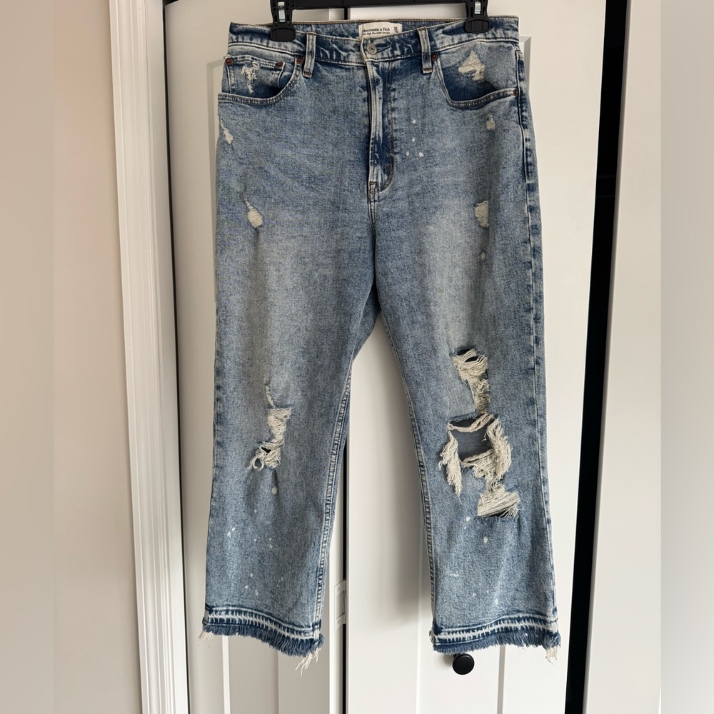 Abercrombie & Fitch Curve Love Ultra High Rise Ankle Straight size 30/10